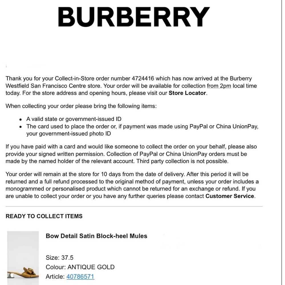 Authentic Burberry Satin Heel - Picture 8 of 8